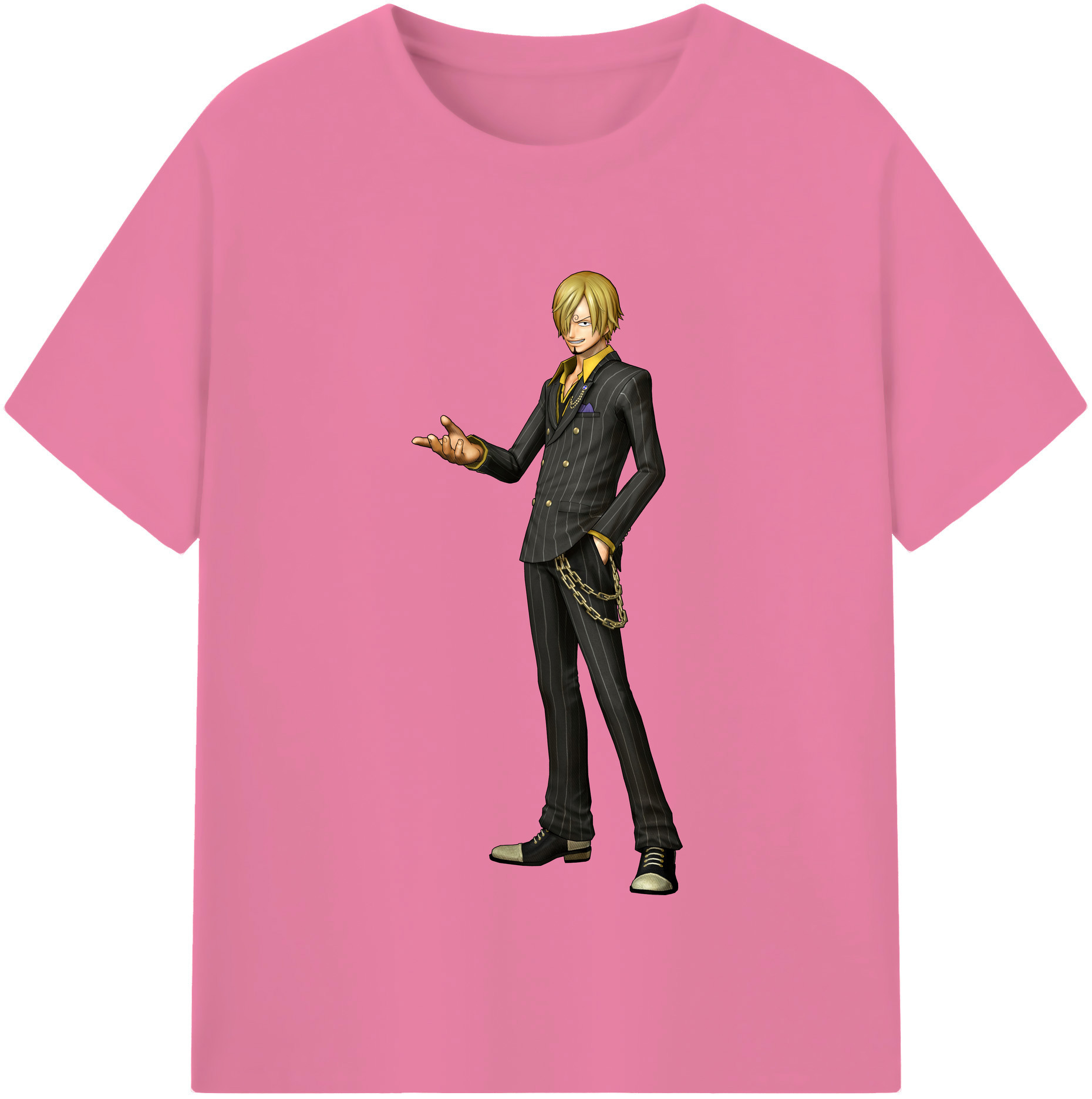 ワンピース サンジ ONE PIECE Sanji 綿100％半袖Tシャツ（フロントプリント）